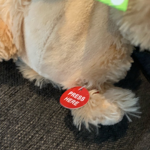 Cuddle Barn Animated Plush Dog Toy Sings Happy And You Know It 11" Claps Hands - Picture 6 of 6